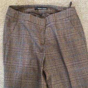 Amanda & Chelsea Taupe Checkered Pants